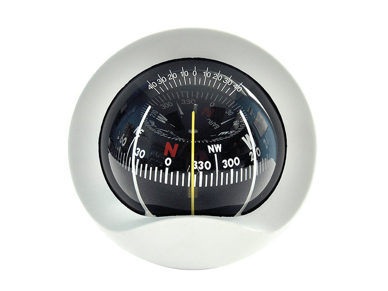 Bulkhead Compass 85mm White C9-0031