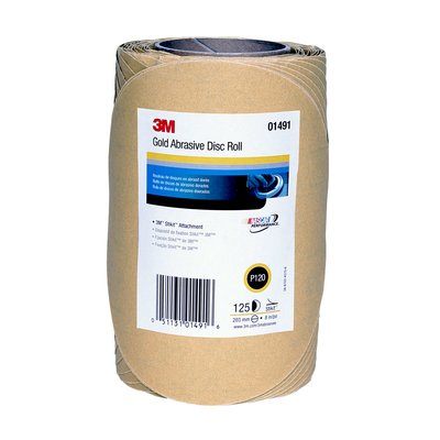 3M Marine 120A 8 Stikit Gold Disc Rol