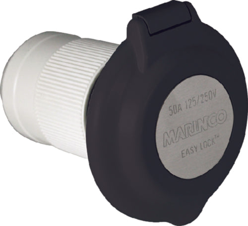 Marinco Power Inlet 50 Amp Black-6344ELB