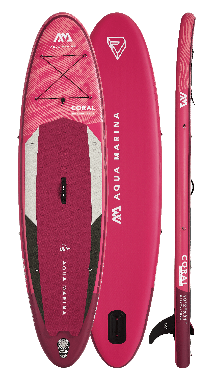 Aqua Marina Coral Advanced Inflatable SUP Paddle Board With Paddle - BT - 21COP - Steveston Marine and Hardware