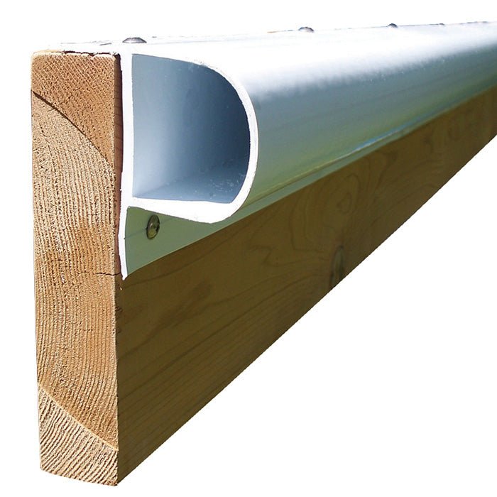 Dock Edge Single "P" Profile 8' White - Steveston Marine and Hardware