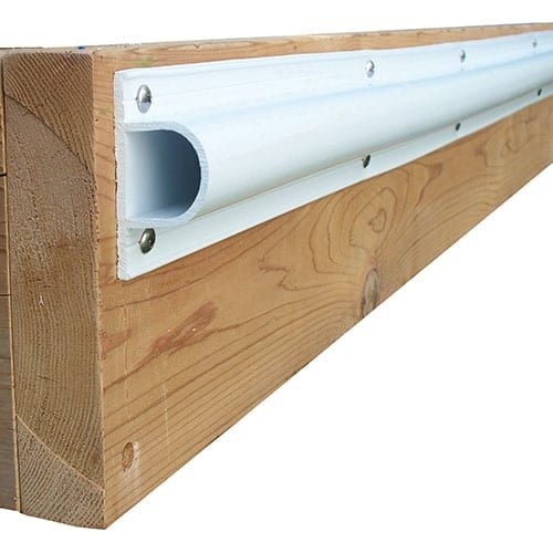 Dockedge Single "D" Profile 8' White - Steveston Marine and Hardware