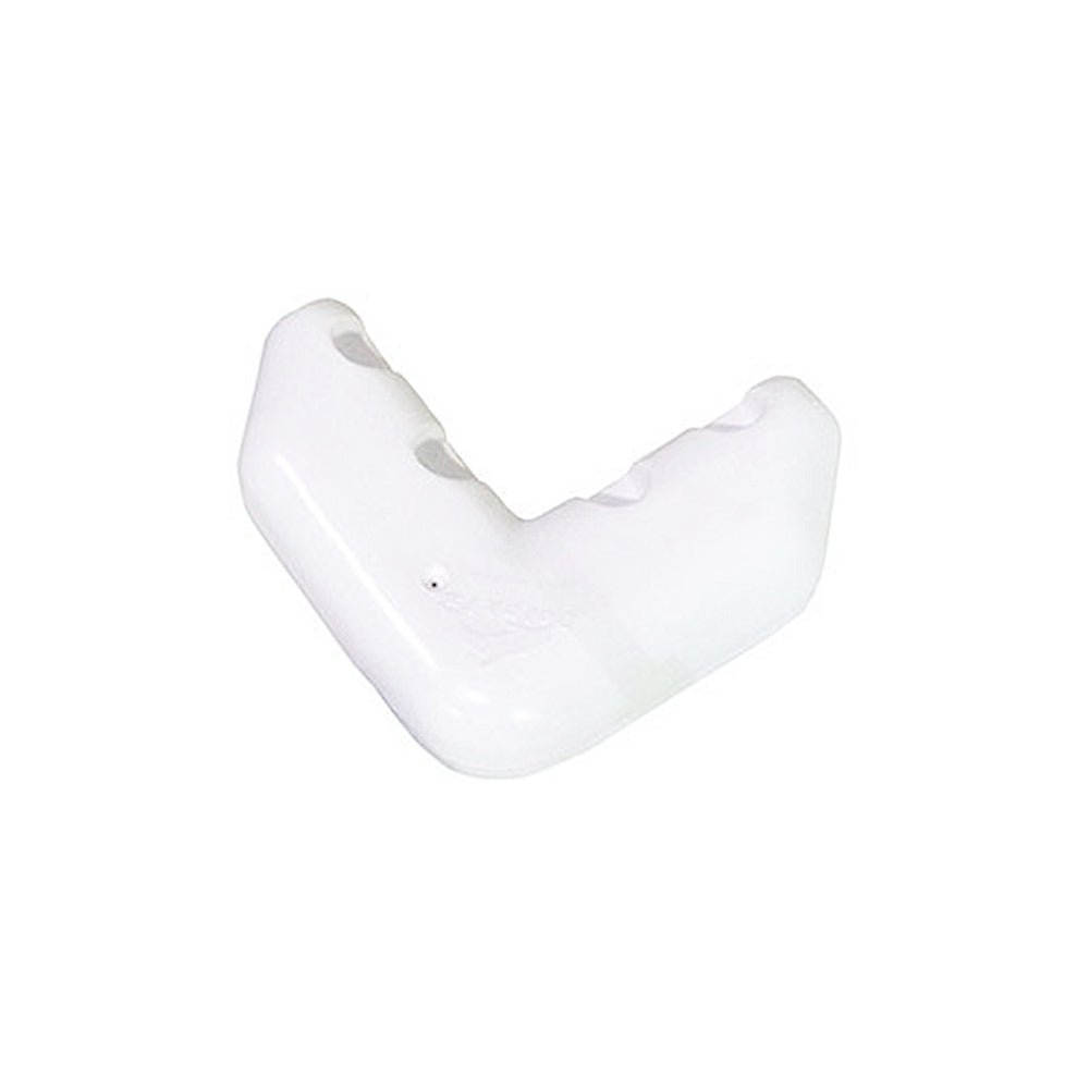Dock Edge Corner Bumper White W Screws 1 Pc Pk - Steveston Marine and Hardware