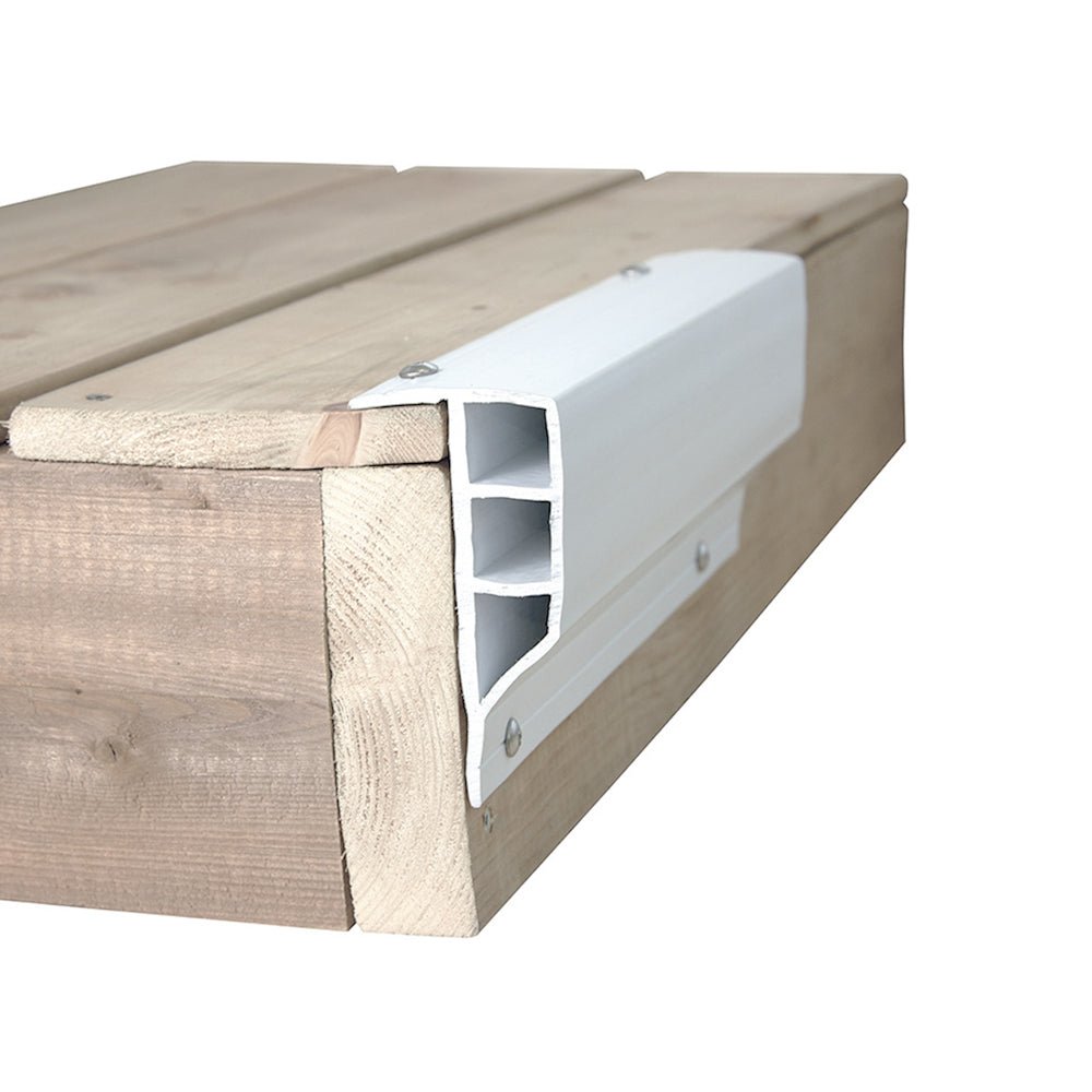 Dock Edge Full Face Profile White 8' - Steveston Marine and Hardware