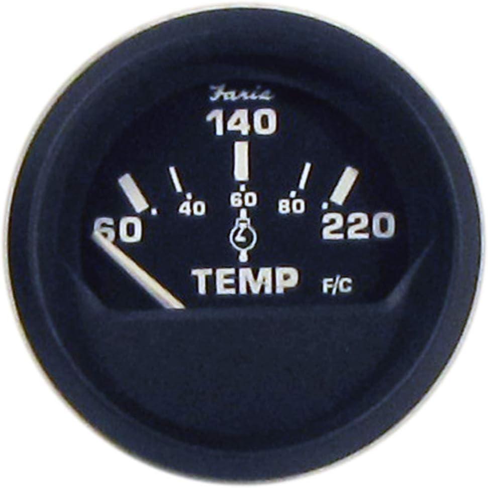 Faria Euro Cylinder Head Temperature (60 - 220 F) with Sender - 12819 - Steveston Marine and Hardware