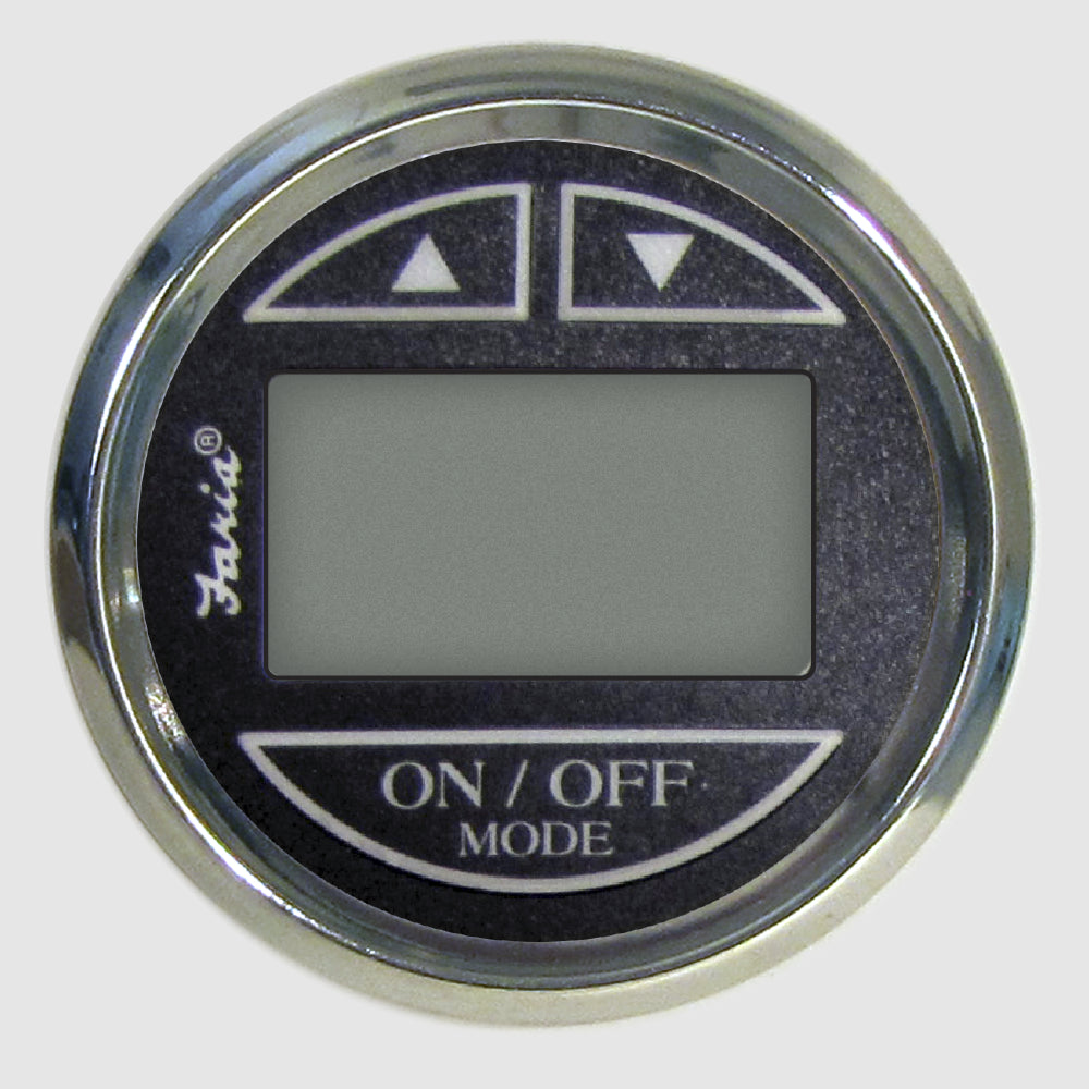Faria Chesapeake Black Stainless Steel Thru-Hull Depth Sounder - 13795