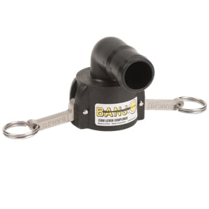 Banjo Plastic 90° Female Coupler 1-1/2" Cam-Lock Coupling - 150C90