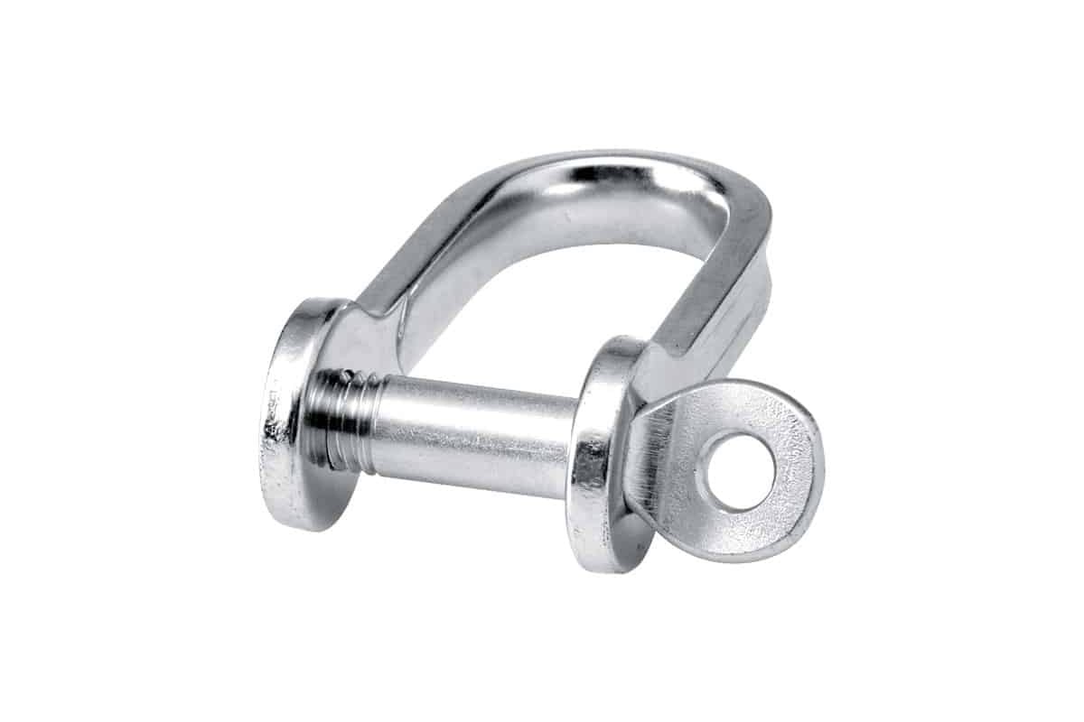 Bluewave Stainless Steel Lng D-Shackle 1/4 Screw Pin