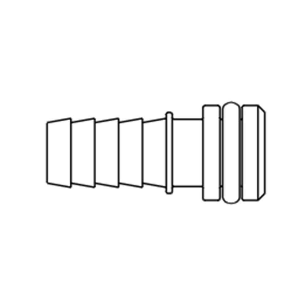 ITT Jabsco 3/8" Straight Hose Barb 1GPM - 2/PKG