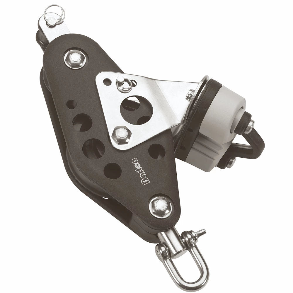 Barton Size 5 38/64mm Plain Bearing Pulley block Fiddle Swivel Becket & Cam - N05-731