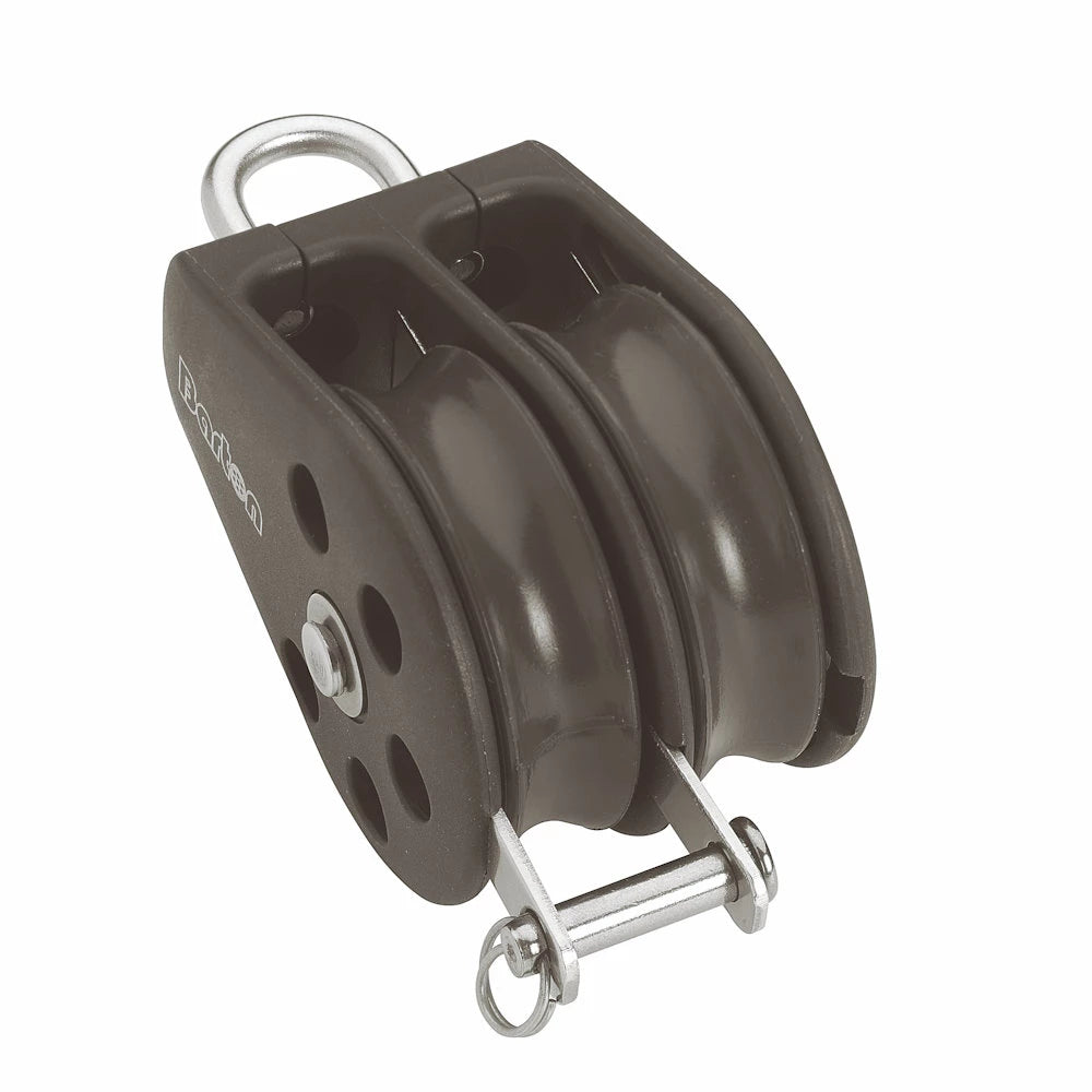 Barton Size 3 45mm Plain Bearing Pulley Block Double With Fixed Eye