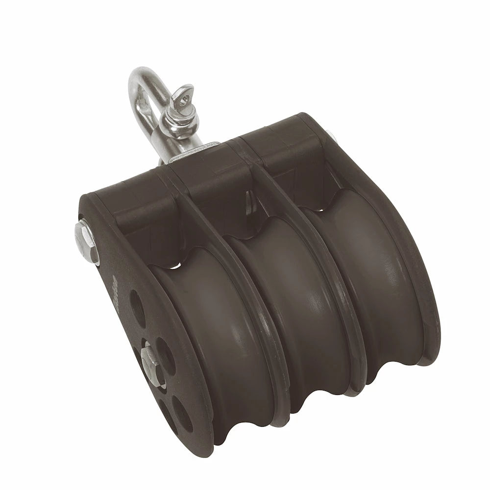 Barton Size 6 64mm Plain Bearing Pulley Block Triple Swivel - N06-330