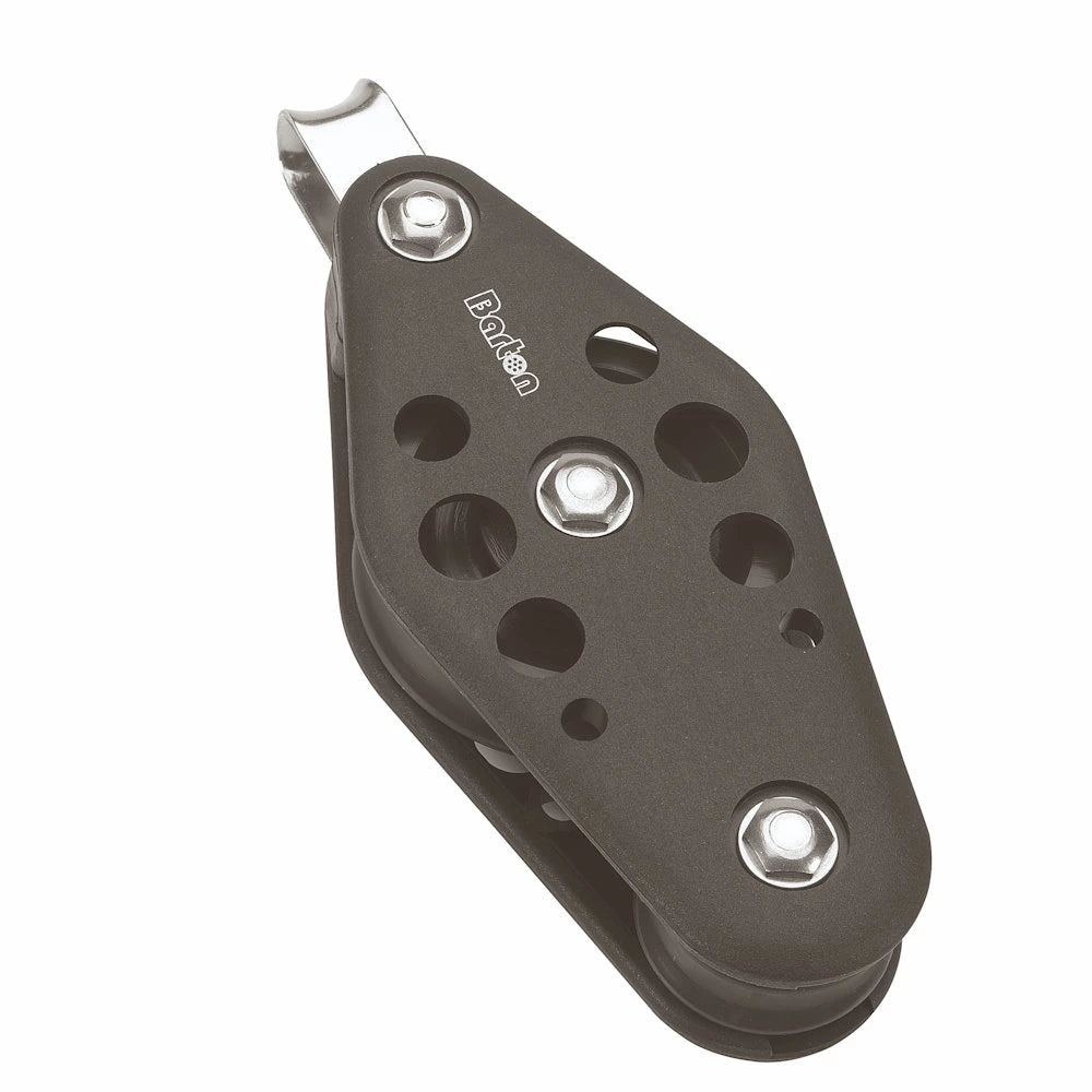 Barton Size 5 38/64mm Plain Bearing Pulley Block Fixed Eye Fiddle - N05-410