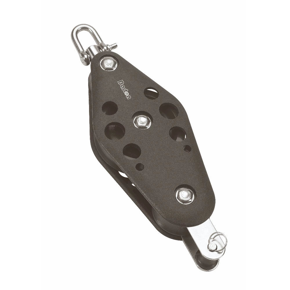 Barton Size 5 38/64mm Plain Bearing Pulley Block Fiddle Swivel & Becket - N05-431