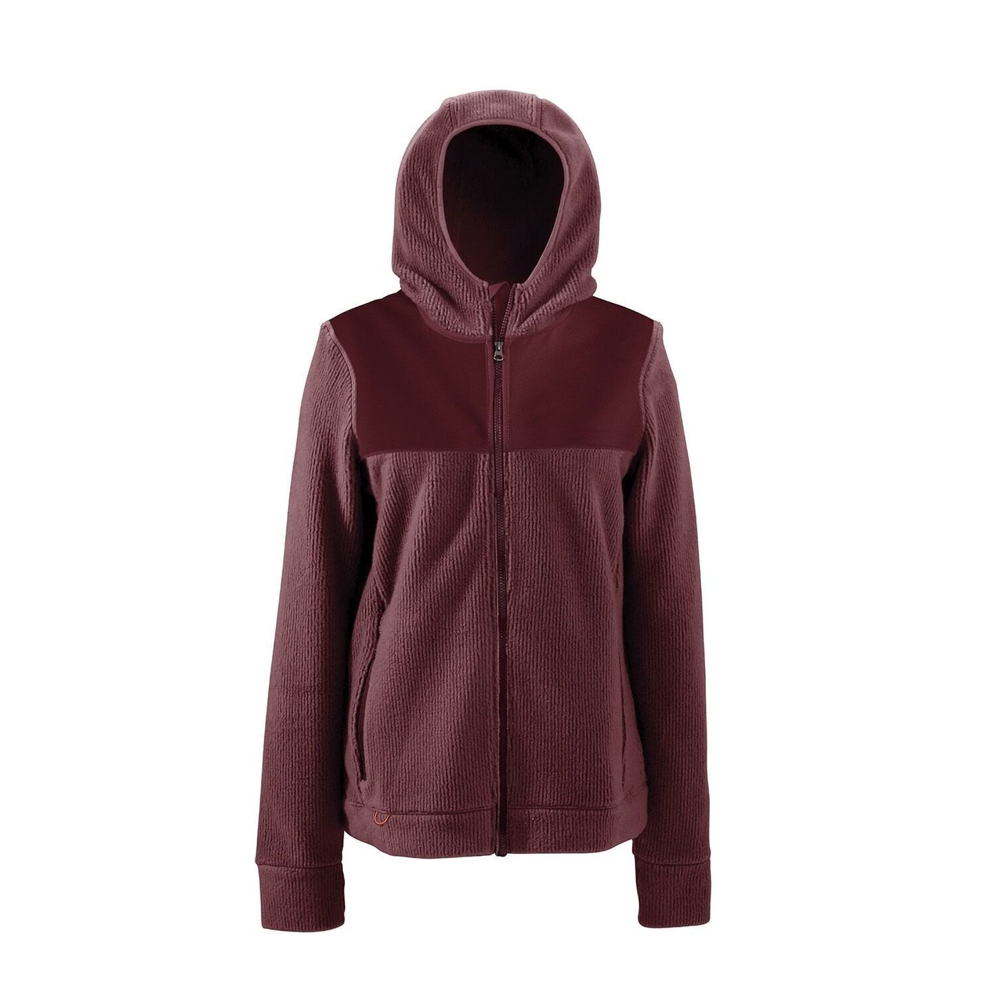 Grundens Women's Bering Fleece Full-Zip Hoodie - Wild Ginger