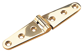 Seadog Hinge Strap 6 Brass Pr - Steveston Marine and Hardware