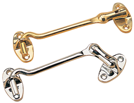 Seadog Hook Door 5" Gooseneck Brass