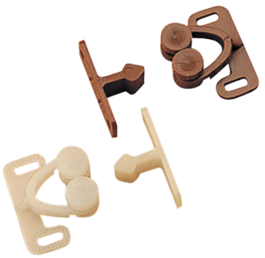 Seadog Catch Door Wh Nyl.Twin Roller 4/Pk