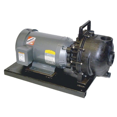 Banjo 2" Poly Pump w/ Electric Motors 3 Phase 5HP 120GPM 220V - 234PPE5V