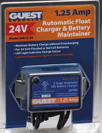 Guest Charger 24V 1.25Amp Automatic Float Charger