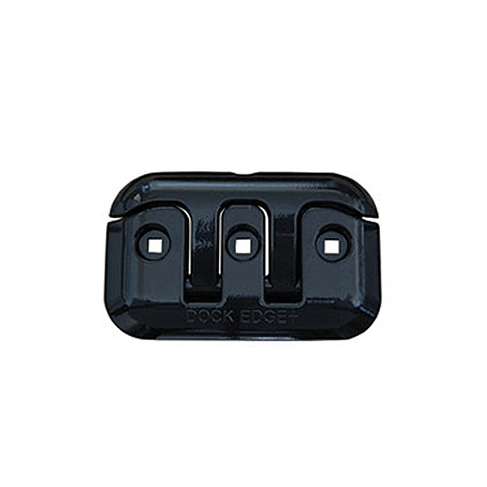 Dock Edge Flip - Up Cleat 8" Powder Coated Black Almag 35 Aluminum - Steveston Marine and Hardware