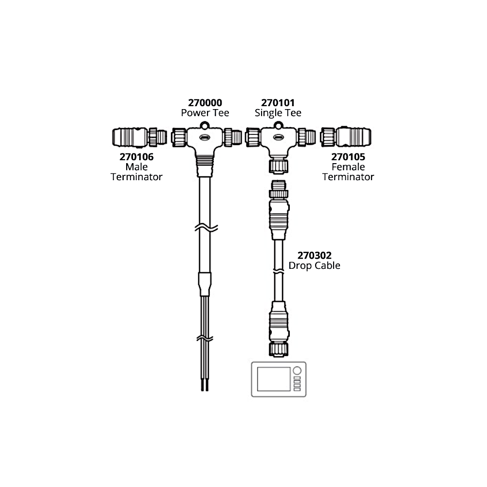 Ancor NMEA 2000 Single Device Starter Kit (270201)