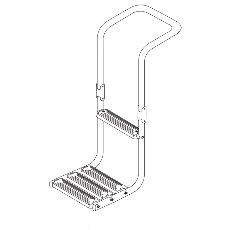 Lalizas Immersed Platform Ladder, Inox 316, L865 x W325mm