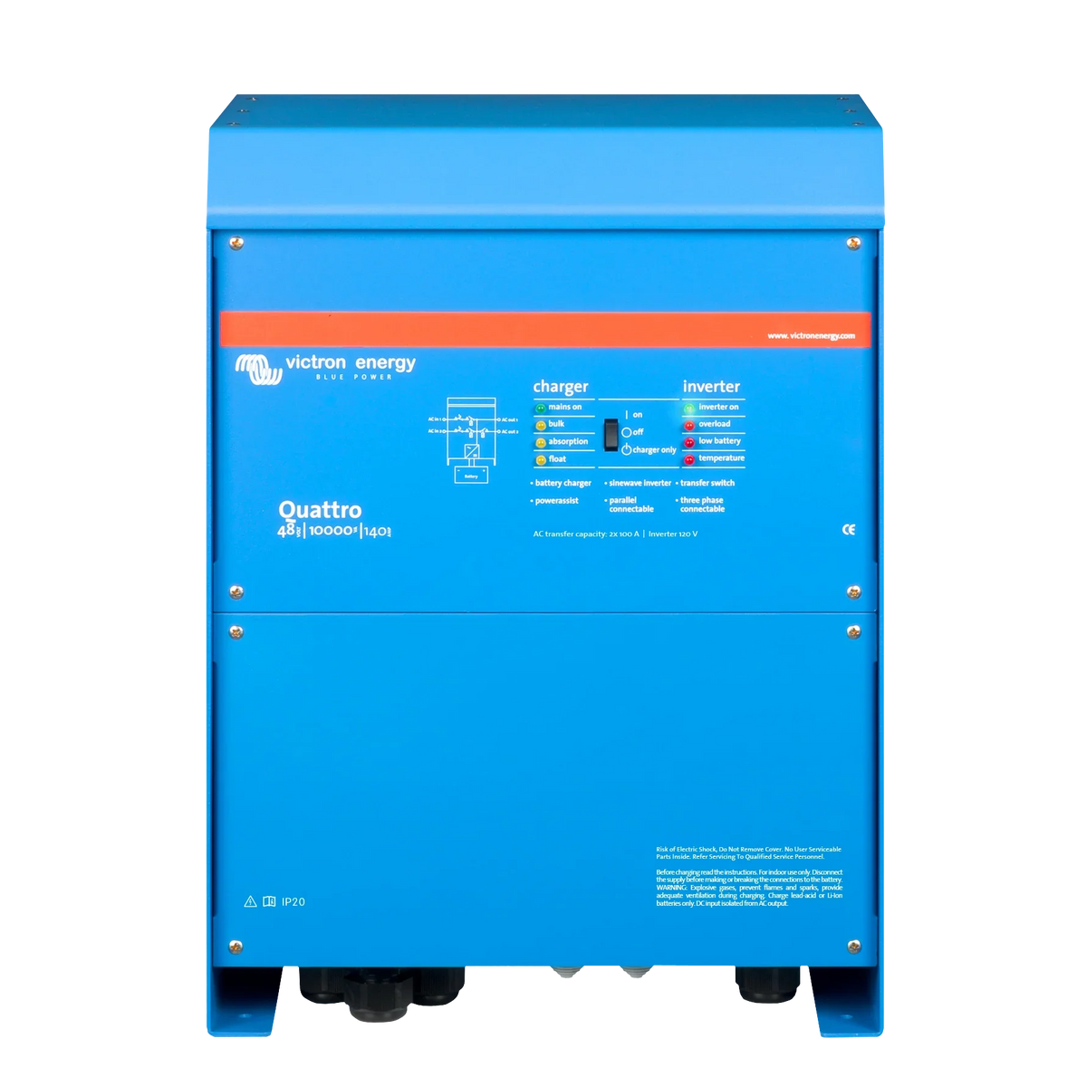 Victron Quattro 48/10000/140-100/100 120V VE.Buus UL - QUA483100102