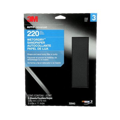 3M Marine P220 Imperial Wet Or Dry Sheet
