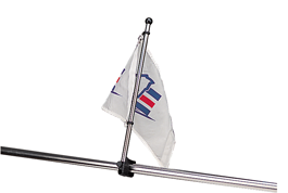 Seadog Holder Flag Pole Stainless Steel Rail Mount 17"