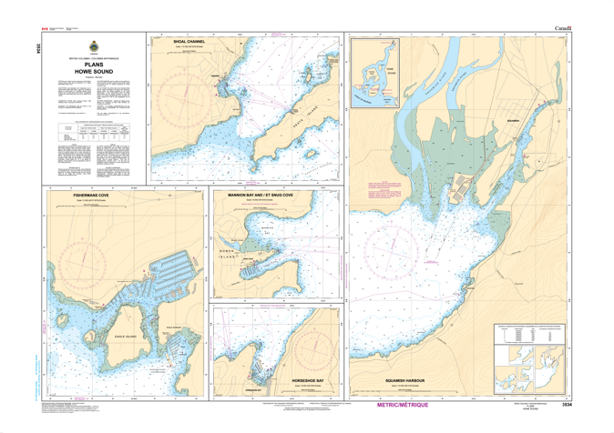 Chart 3534 - Plans - Howe Sound
