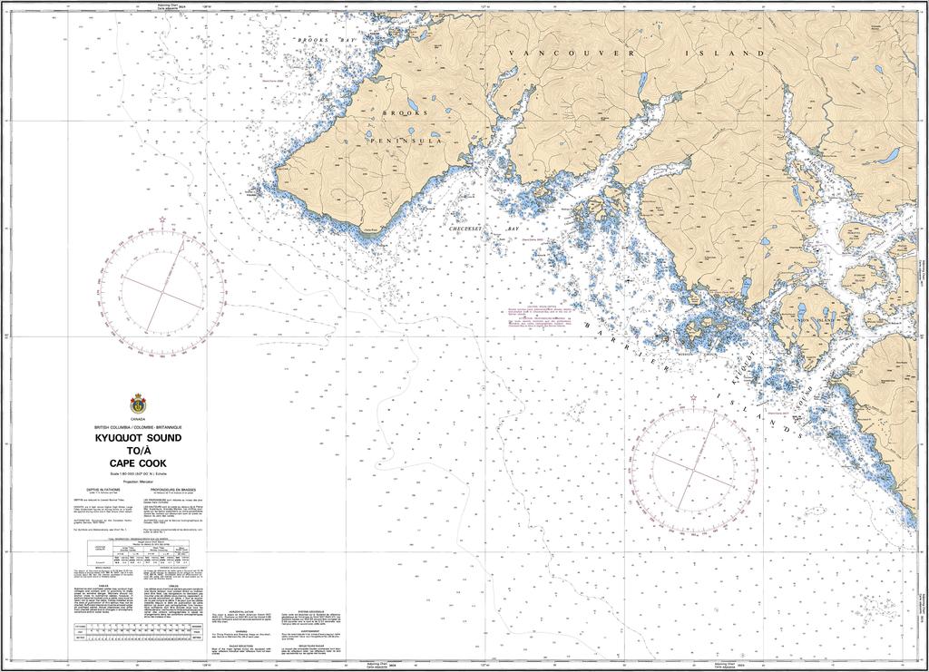 Chart 3623 - Kyuquot Sound to Cape Cook - Steveston Marine and Hardware