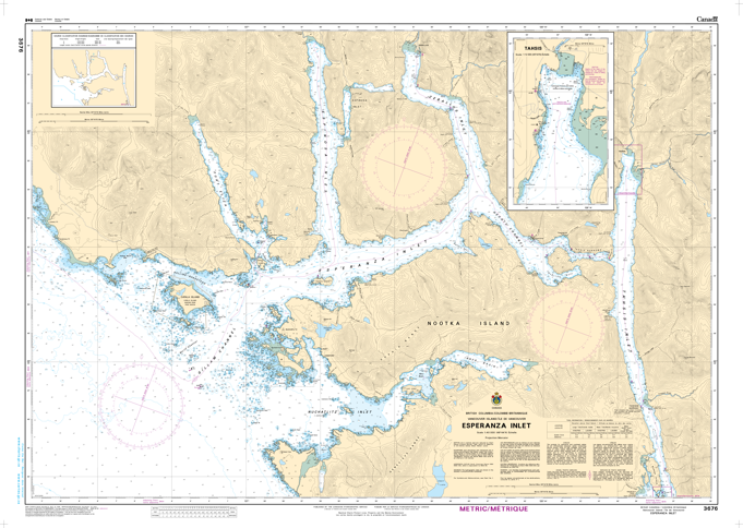 Chart 3676 - Esperanza Inlet
