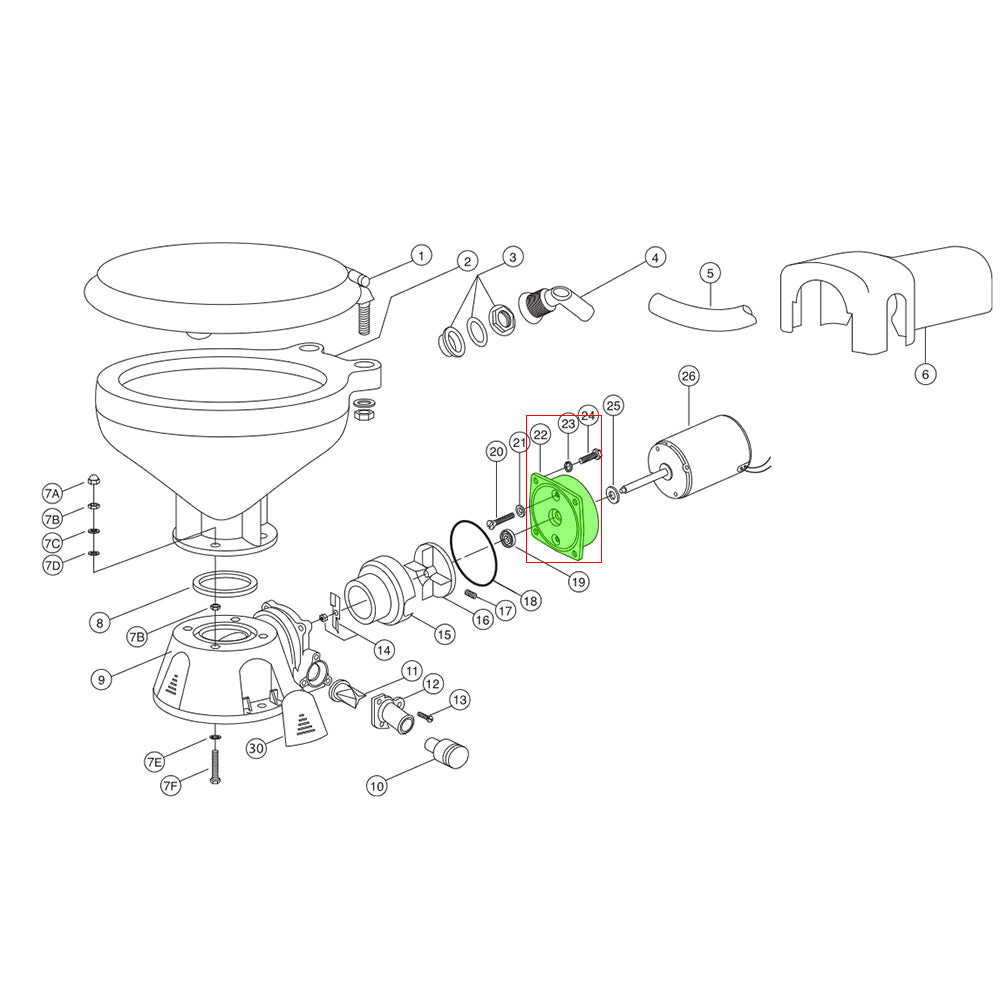 ITT Jabsco Seal Housing - 37043-1000
