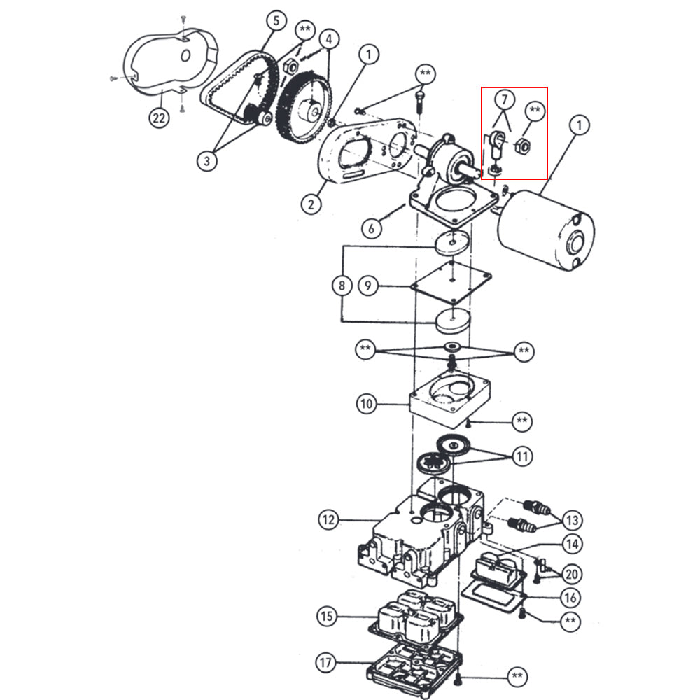 ITT Jabsco Connecting Rod Assembly - 37173-0001