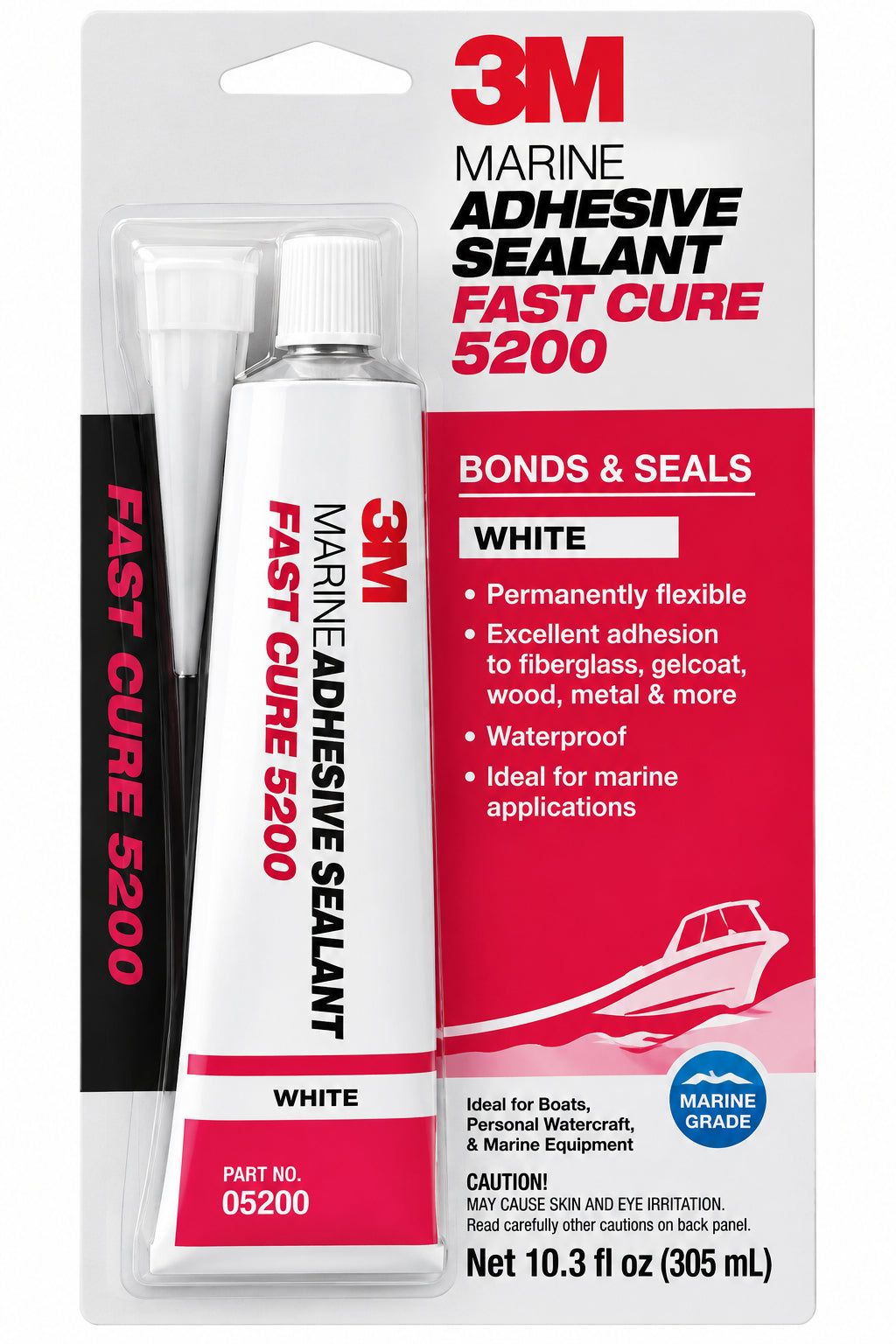 3m marine 5200 fast cure white - 3 oz.