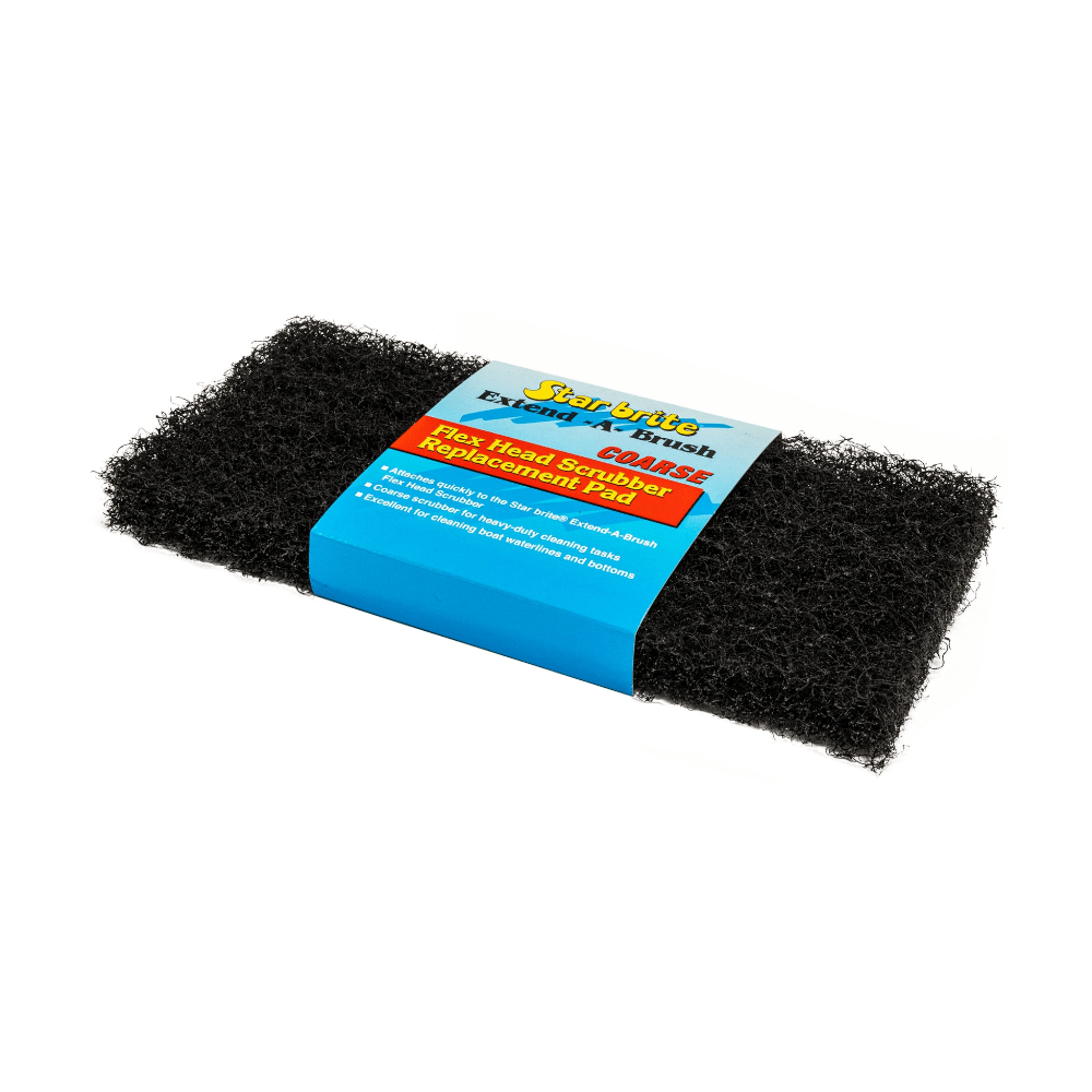 STARBRITE Scrub Pad Flex Head Coarse Blk - Steveston Marine and Hardware