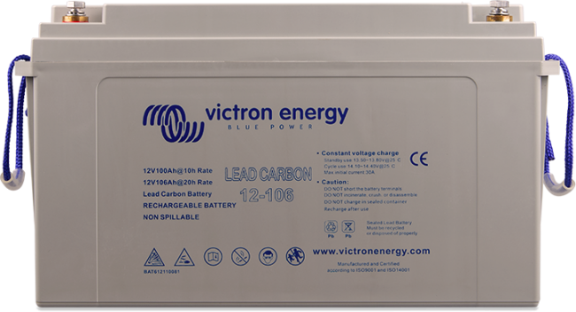 Victron Lead Carbon Battery 12V/106Ah (M8) - BAT612110081