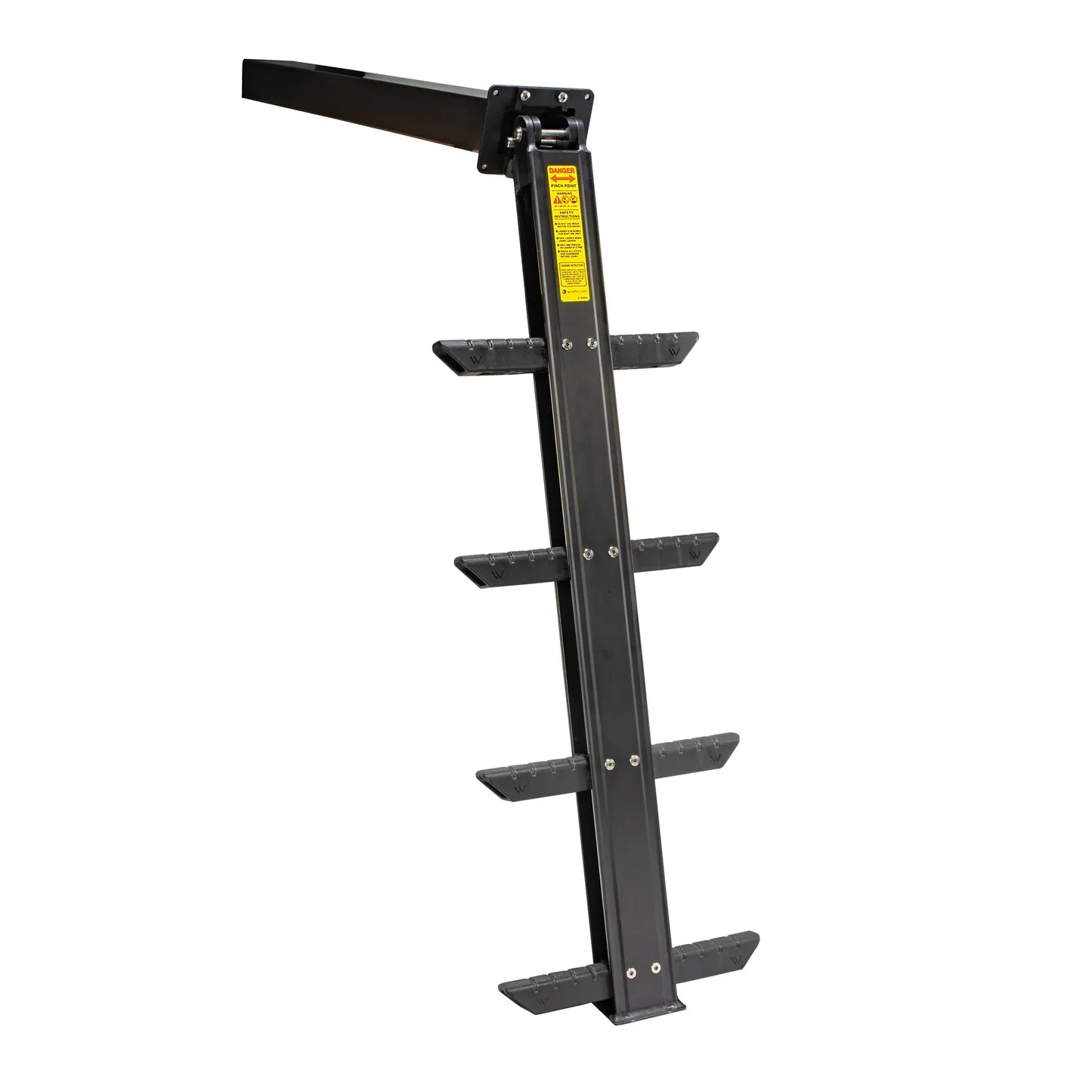 Garelick Black Aluminum Integrated Transom Ladder - 4-Step