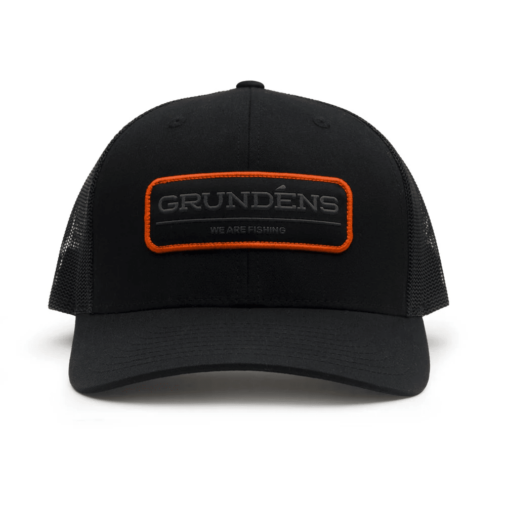 Grundens We Are Fishing Trucker Hat - Solid Black - Steveston Marine and Hardware