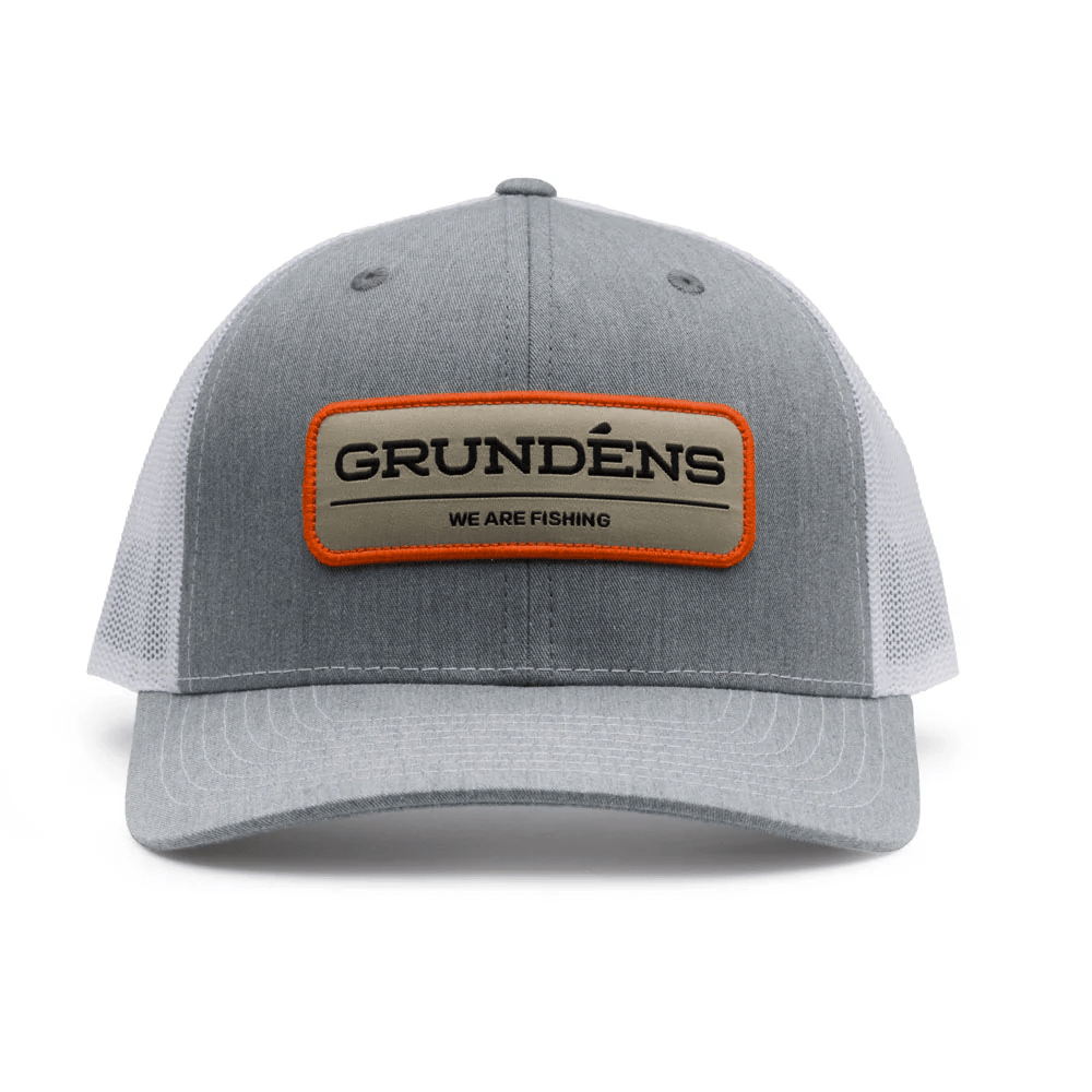 Grundens We Are Fishing Trucker Hat Heather - Grey/White - Steveston Marine and Hardware
