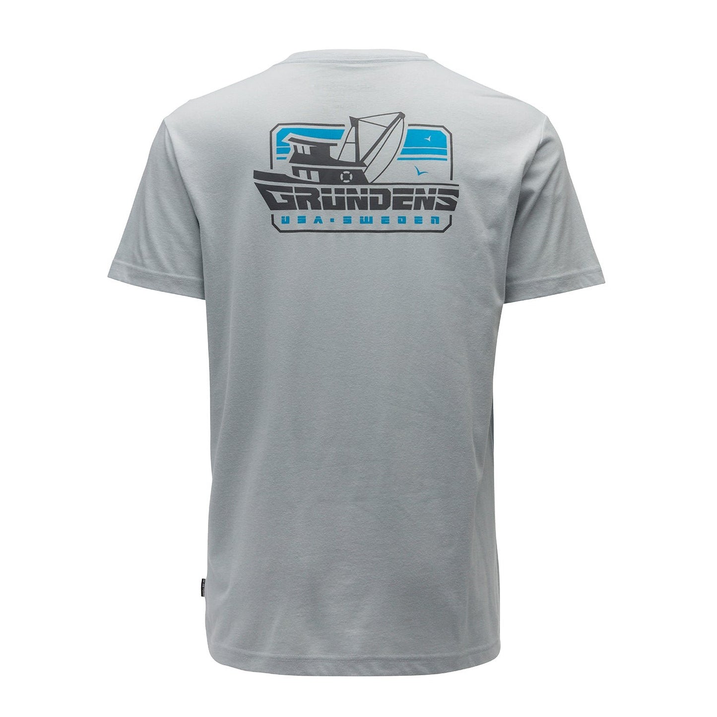 Grundens Commercial Boat SS T-Shirt - High Rise Grey - Size 3XL