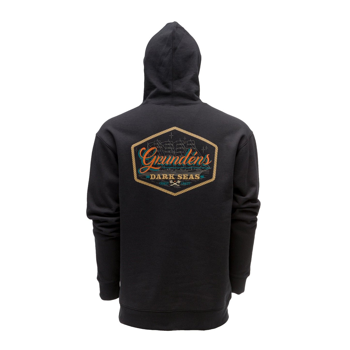 Grundens Dark Seas X Grundens Watercraft Hoodie - Black - Size L