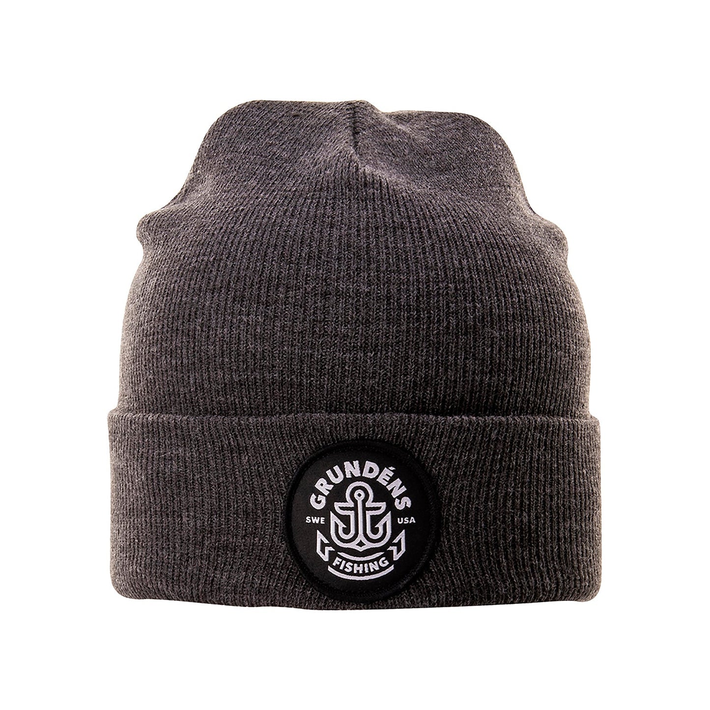 Grundens Watchhouse Beanie Anchor - Black Heather - One Size