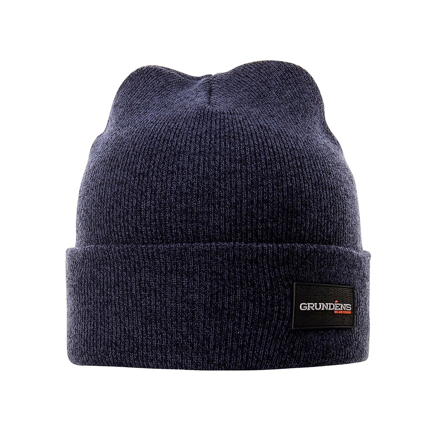 Grundens Watchhouse Beanie Logo - Heather Navy