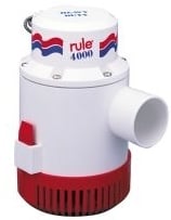Rule 4000gph non-auto bilge pump 12v