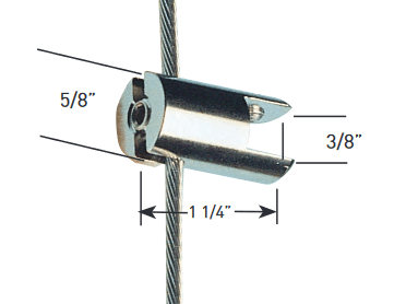 C.S. Johnson Marine Hardware Glass Shelf Fitting - Steveston Marine and Hardware