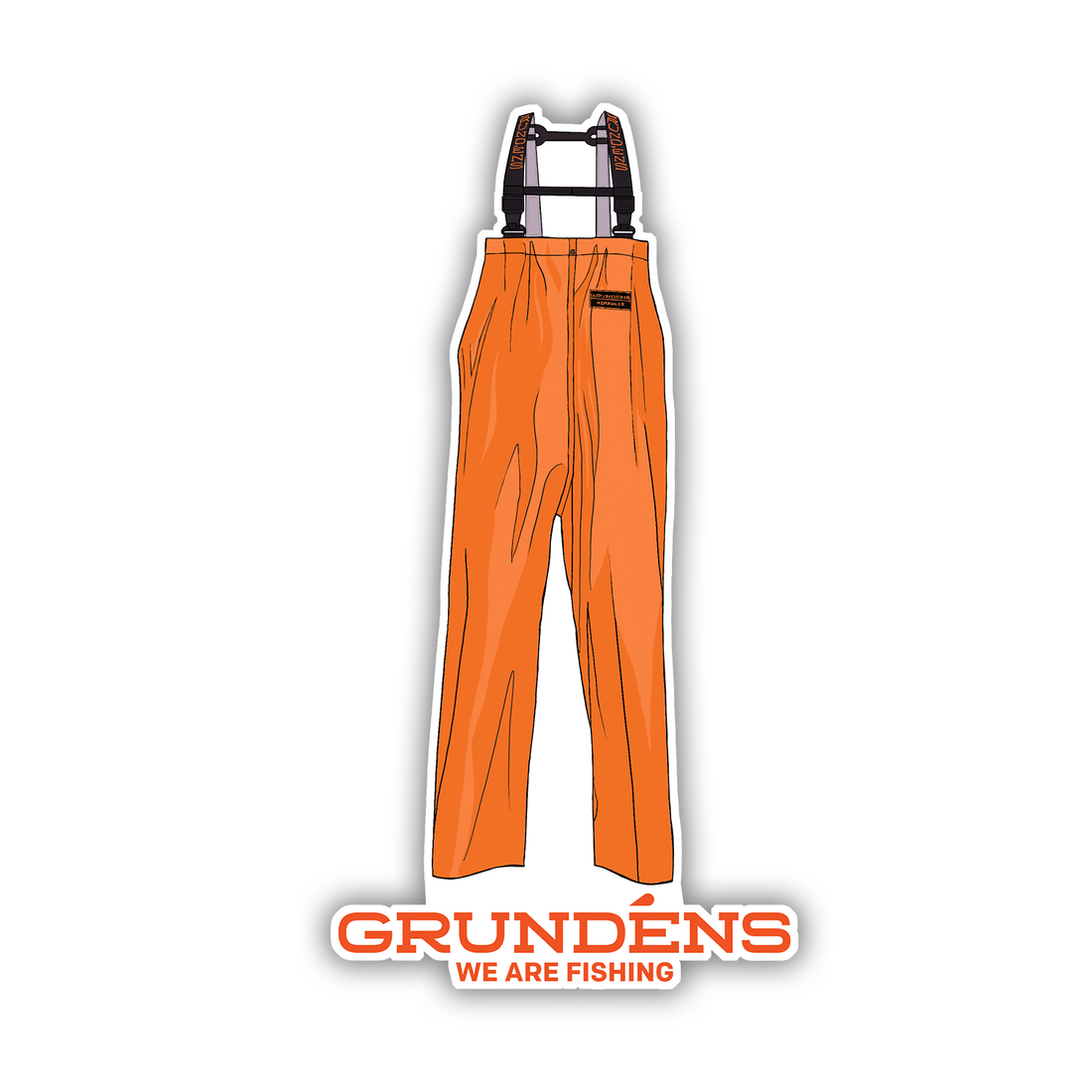 Grundens Herk Bibs Sticker (70027)