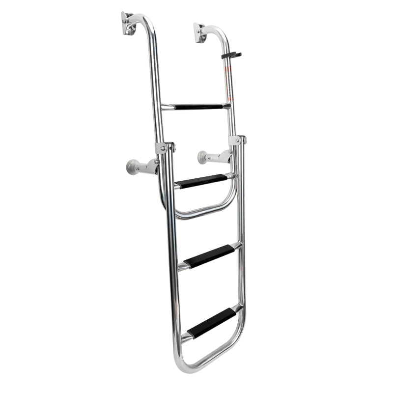 Lalizas Foldable Ladder, 2+2 steps, Inox 316, 90‰�¡, L 42'' x W 11'' (1060 x 280 mm)