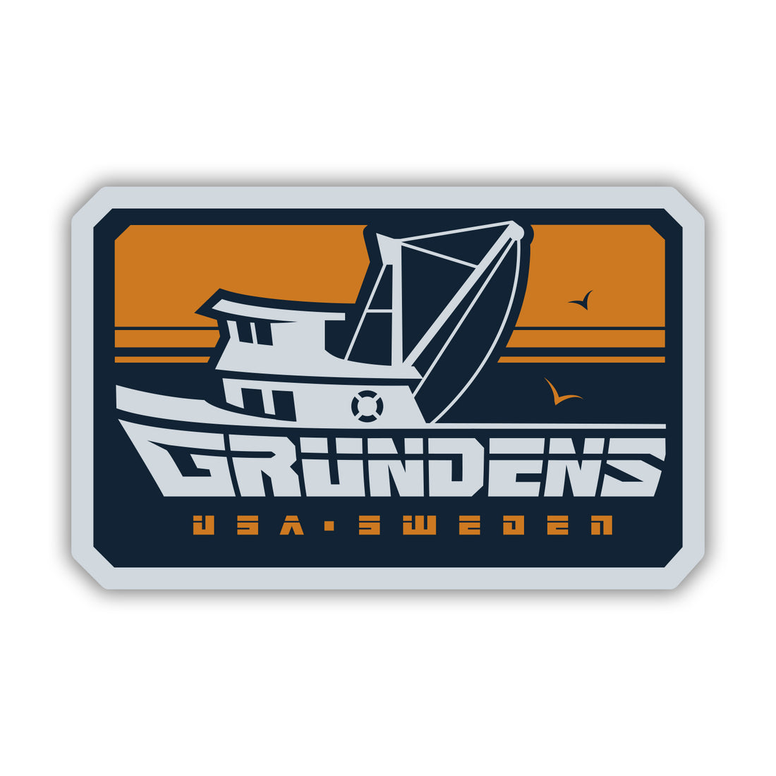 Grundens Commercial Boat Sticker (70117)